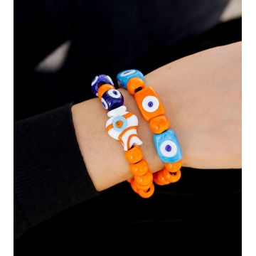 Witch Evil Eye Purple & Orange