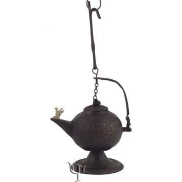 Vintage Brass Aladin Lamp Brass Genie Lamp Made in India Artmark