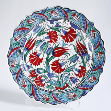 Ceramic Plate 21cm / 27cm / 33cm, Handmade Turkish Ceramic Plate, Hand  Painted, Microwave Safe, Lead-free, Food-safe, Handmade Pottery 