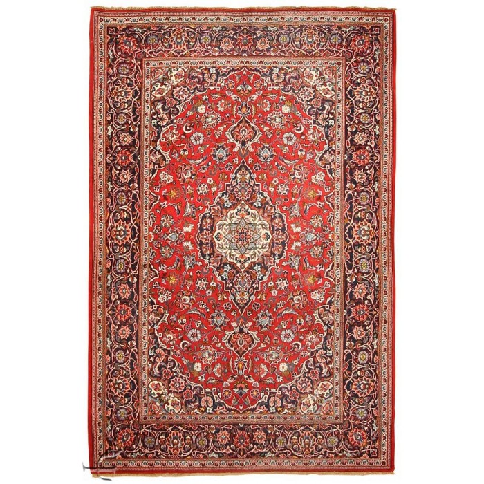 Silk Kashan Carpet. Dimensions: Mount Dimensions: L. 105 1/2 in. (268 cm)  W. 76 1/2 in. (194.3 cm) Weight in mount: 555 lbs (251.7 kg). Date: second  half 16th century. This carpet