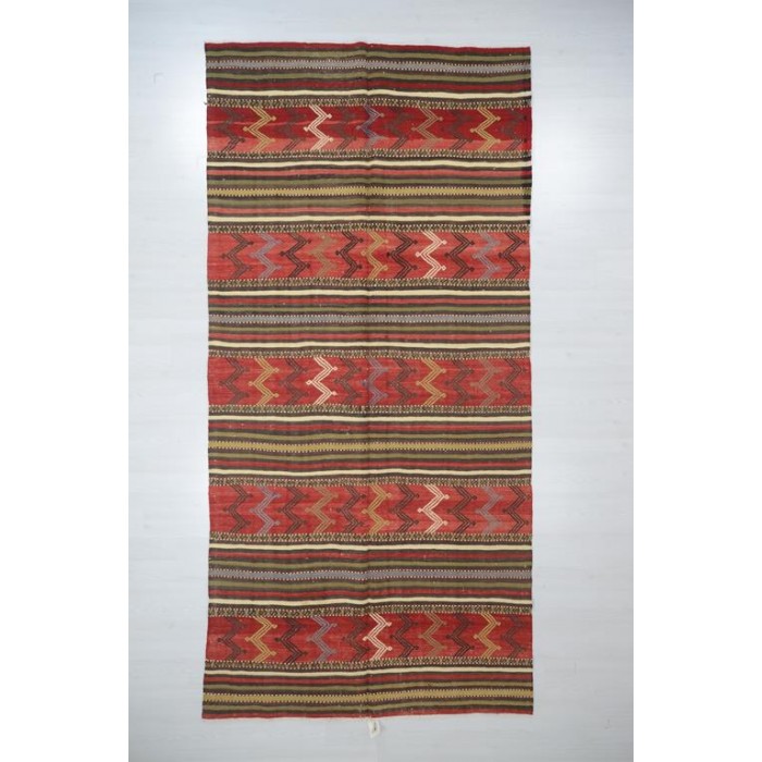 Anatolian Kilim Rug- 5'X10.3'/1.5X3.2 Mt.