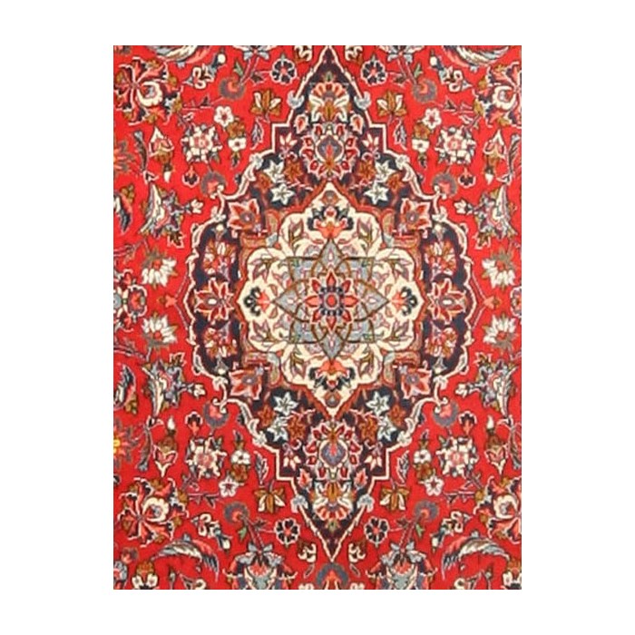 Silk Kashan Carpet. Dimensions: Mount Dimensions: L. 105 1/2 in. (268 cm)  W. 76 1/2 in. (194.3 cm) Weight in mount: 555 lbs (251.7 kg). Date: second  half 16th century. This carpet