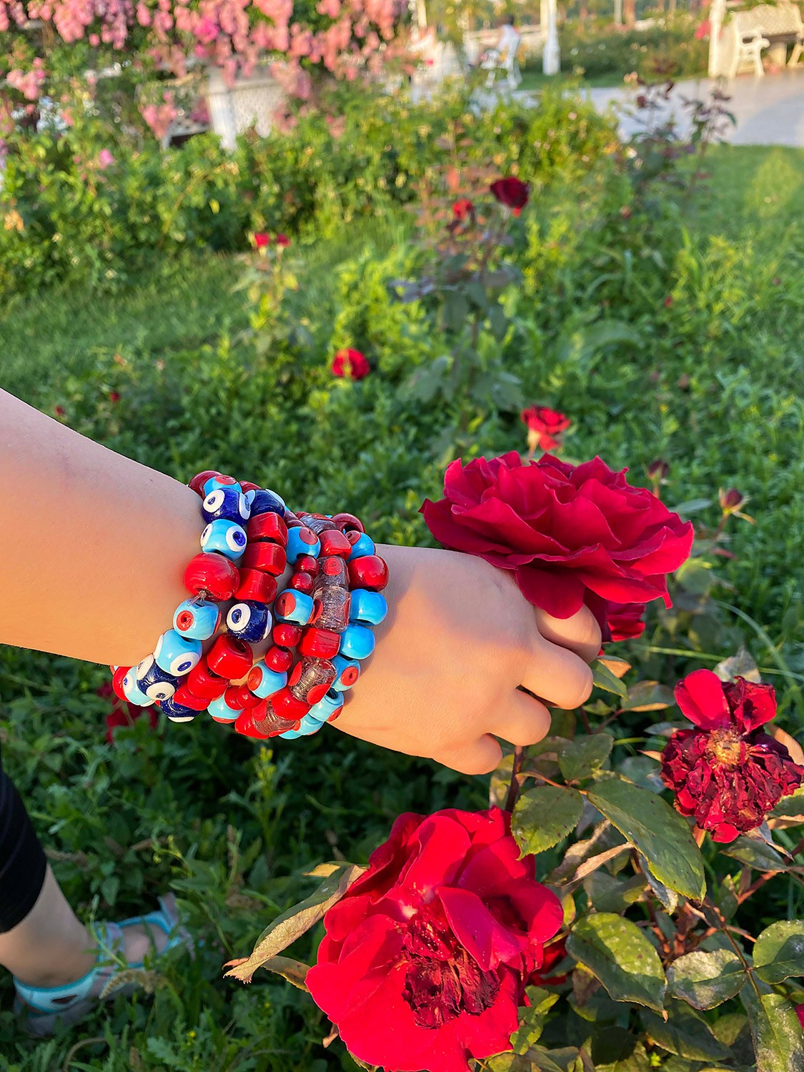 Turkish Evil Eye Bracelet Set Mixed beads