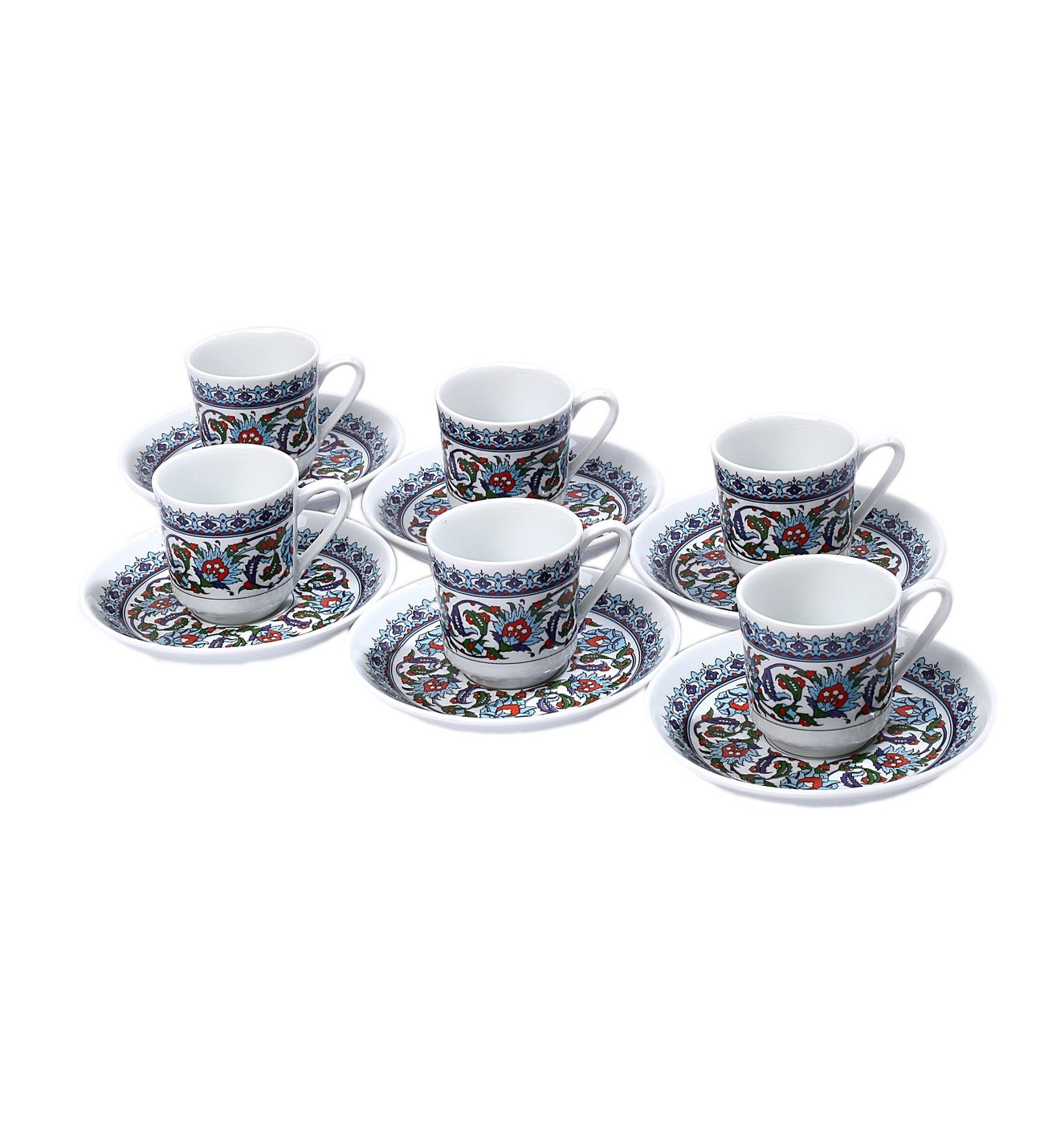 Turkish Coffee Cup Set by Kutahya Porcelain