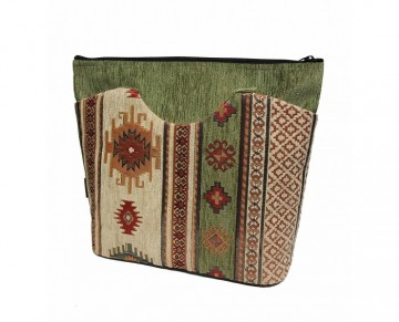 Handbag with Traditional Turkish Kilim Motif