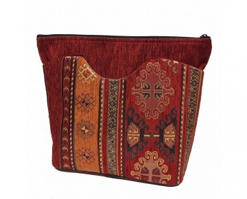 Handbag with Traditional Turkish Kilim Motif