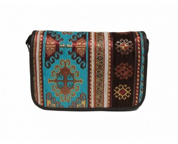 Handbag with Traditional Turkish Kilim Motif