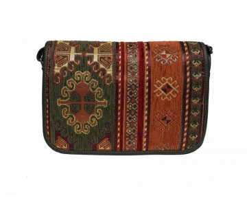 Handbag with Traditional Turkish Kilim Motif