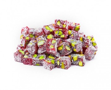 Double Roasted Turkish Delight with Pomegranate 250 Gr