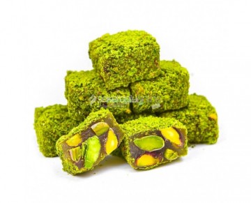 Turkish Delight with Honey and Pistachio 250 Gr