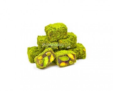 Turkish Delight with Honey and Pistachio 500 Gr