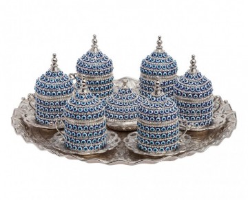 Turkish Coffee Set - Silver