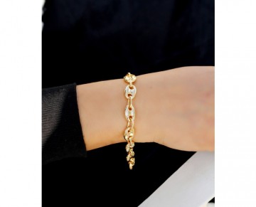 Thick Chunky Chain Bracelet-Brass Bracelet-Fashion Charms-Jewelry for Girls&Women