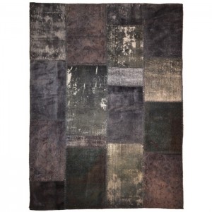 Overdyed Vintage Patchwork Rug - 5.1'X6.8'/1.6X2.1 Mt.