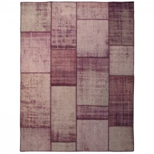 Overdyed Vintage Patchwork Rug - 6.1'X8'/1.9X2.5 Mt.