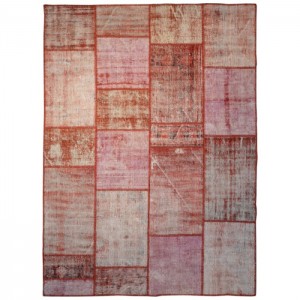 Overdyed Vintage Patchwork Rug - 5.9'X8'/1.8X2.5 Mt.