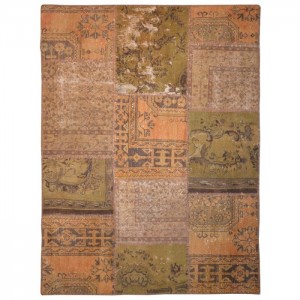 Overdyed Vintage Patchwork Rug - 5.1'X6.9'/1.6X2.1 Mt.