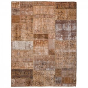 Overdyed Vintage Patchwork Rug - 5.1'X6.6'/1.6X2 Mt.