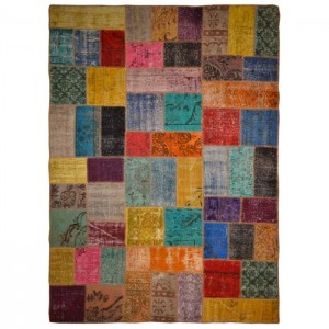 Overdyed Vintage Patchwork Rug - 5.9'X8.2'/1.8X2.5 Mt.