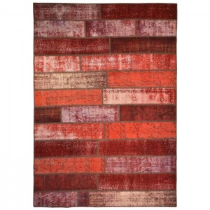 Overdyed Vintage Patchwork Rug - 5.7'X8'/1.7X2.4 Mt.