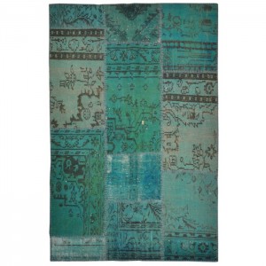 Overdyed Vintage Patchwork Rug - 4.1'X6.2'/1.2X1.9 Mt.