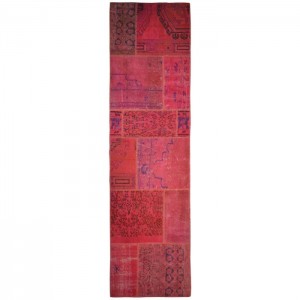 Overdyed Vintage Patchwork Rug - 2.8'X10'/0.8X3.1 Mt.