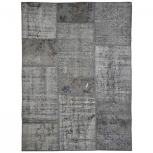 Overdyed Vintage Patchwork Rug - 5.1'X6.9'/1.6X2.1 Mt.