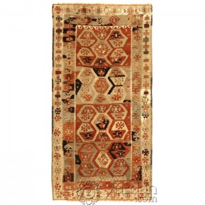 Turkish Kilim Malatya- 2.9'X5.6'/0.9X1.7 Mt.