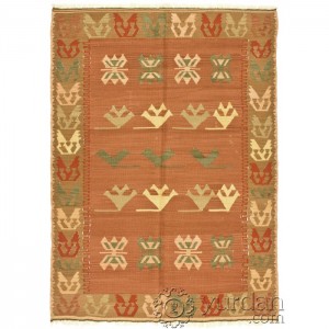 Turkish Kilim Oushak- 4.2'X5.8'/1.3X1.8 Mt.