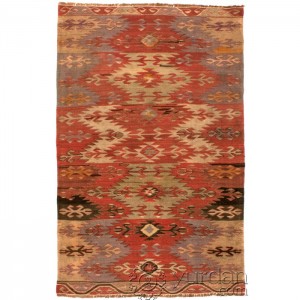 Turkish Kilim-Afyon- 3.1'X4.9'/1X1.5 Mt.