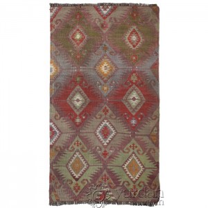 Turkish Kilim-Kayseri- 2.3'X4'/0.7X1.2 Mt.