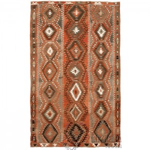 Turkish Kilim-Eshme- 5.2'X8.5'/1.6X2.6 Mt.