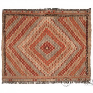 Turkish Kilim-Jijim- 3.5'X3.5'/1.1X1.1 Mt.