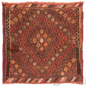 Turkish Kilim-Balikesir- 3.4'X3.6'/1.1X1.1 Mt.