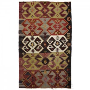 Turkish Kilim Afyon- 3.6'X5.9'/1.1X1.8 Mt.