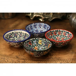 Iznik Design Ceramic Bowl Set - Carnation