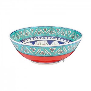 Iznik Design Ceramic Bowl - Lale and Cintemani