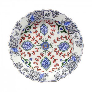 Iznik Design Ceramic Plate - Baba Nakkash