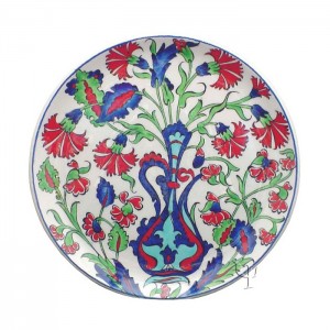 Iznik Design Ceramic Plate - Carnation