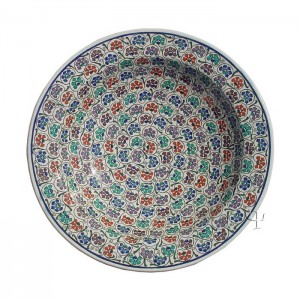 Iznik Design Ceramic Plate - Carnation