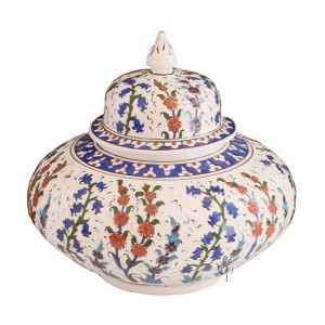 Iznik Design Ceramic Jar - Hyacinth