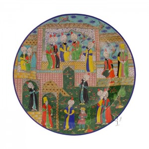 Iznik Design Ceramic Plate - Ottoman Miniature