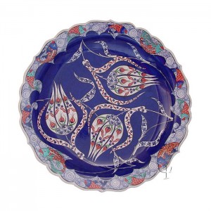 Iznik Design Ceramic Plate - Tulip