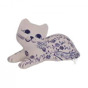 Iznik Design Ceramic Cat