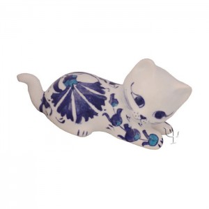 Iznik Design Ceramic Cat