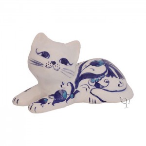 Iznik Design Ceramic Cat