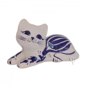 Iznik Design Ceramic Cat