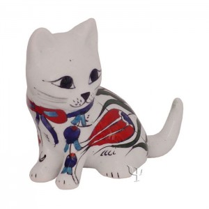 Iznik Design Ceramic Cat