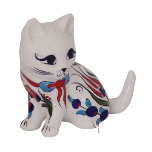 Iznik Design Ceramic Cat