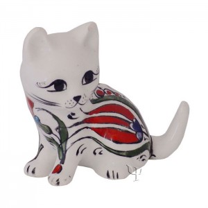 Iznik Design Ceramic Cat